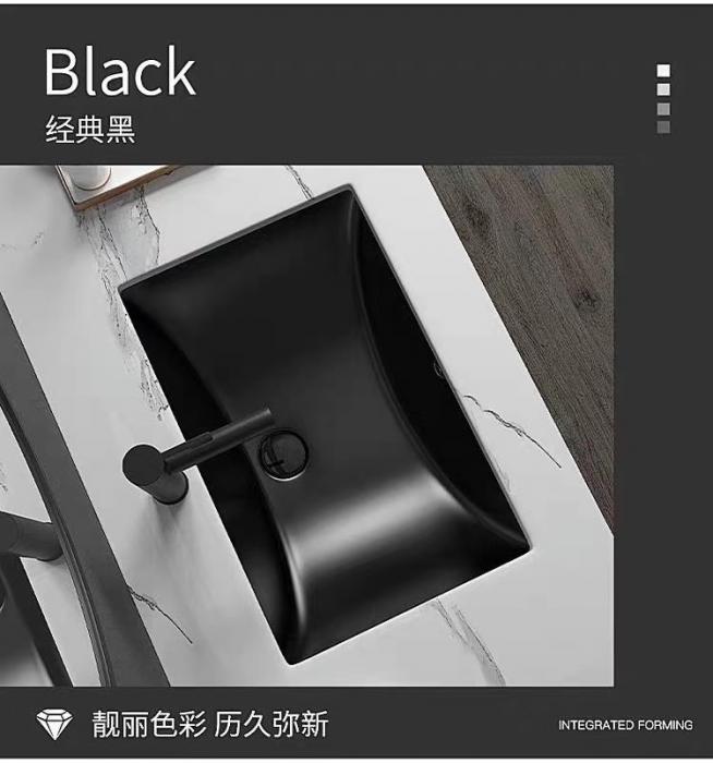 China Matt black Under Counter Wash Basin supplier