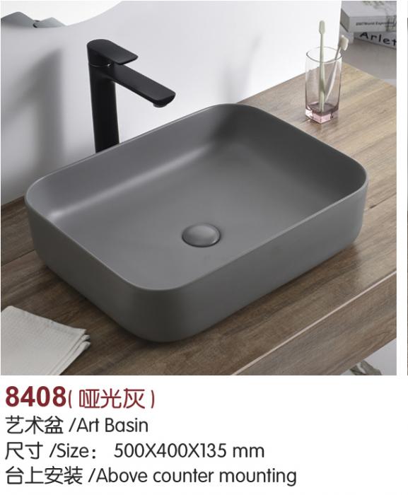 innovative TOTO style matt grey art wash basin