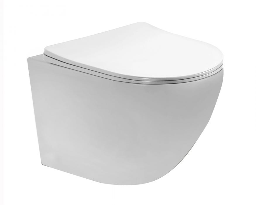 Matt white color wall hung toilet