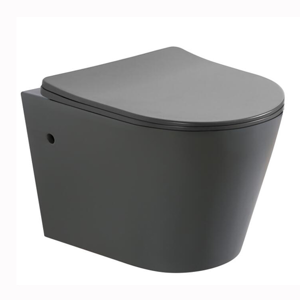 Matt Grey color wall hung toilet