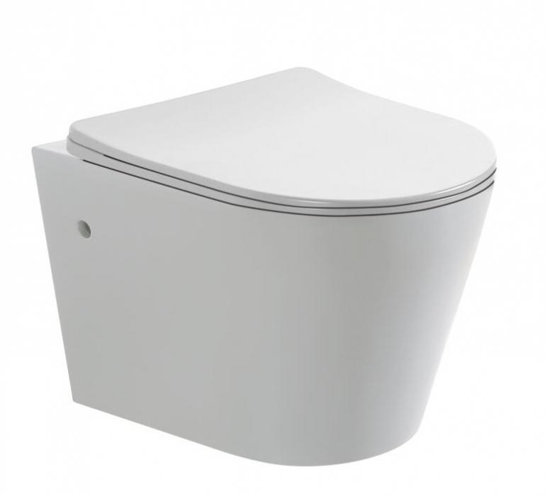 Glossy White wall mounted toilet