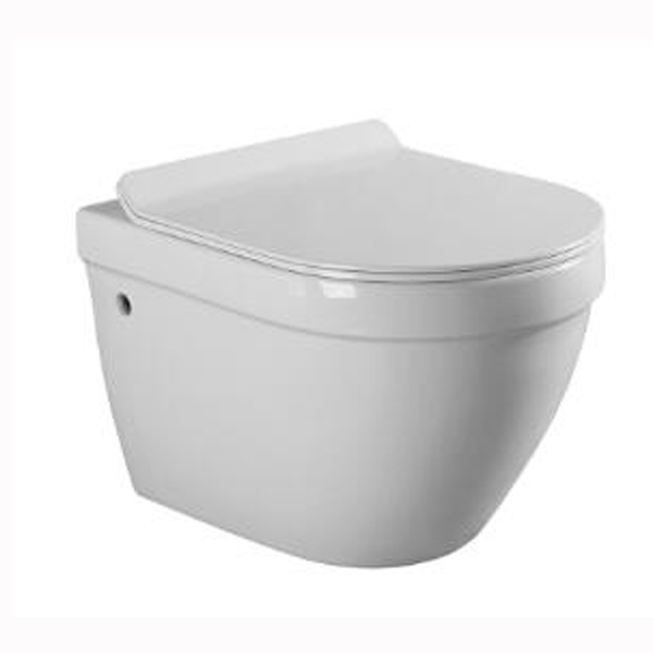 Glossy White wall mounted toilet