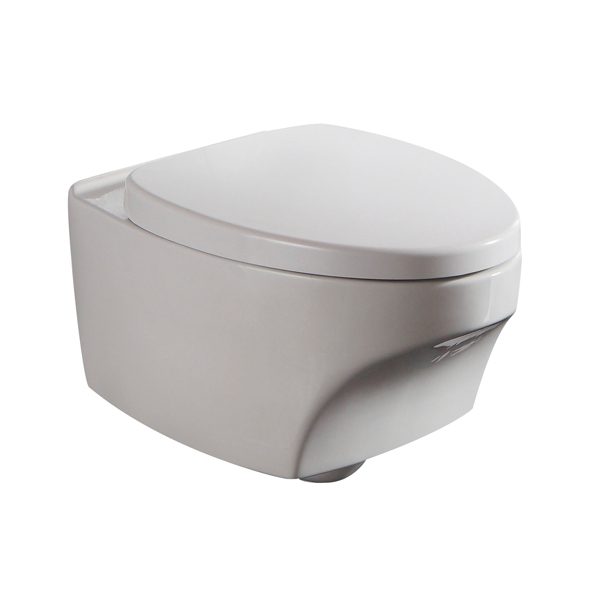 Glossy White wall mounted toilet