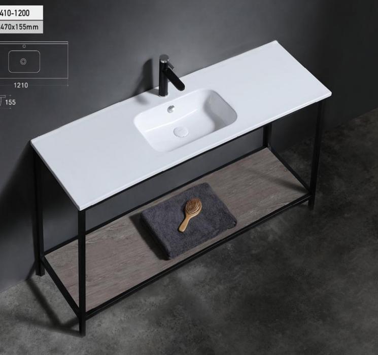 120cm matt color allowed cabinet basin with single tap hole for vanity