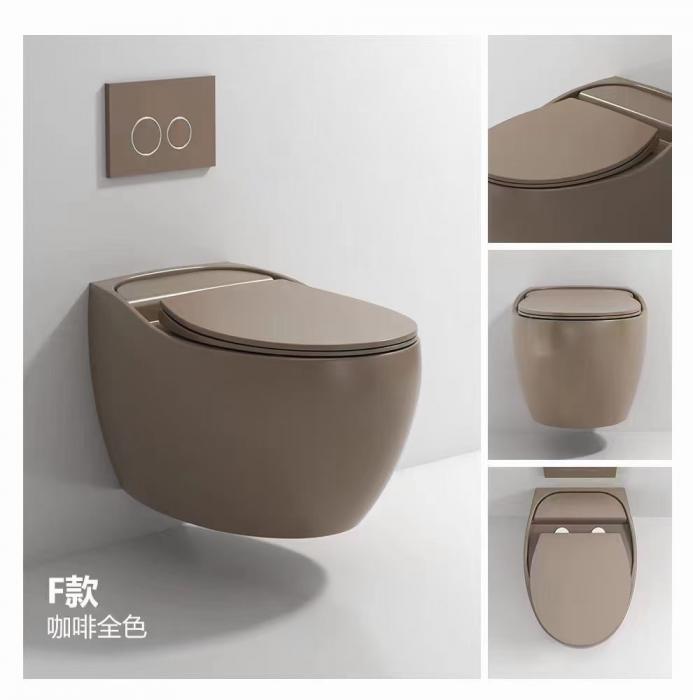 popupar matt beige wall mounted toilet for TOTO